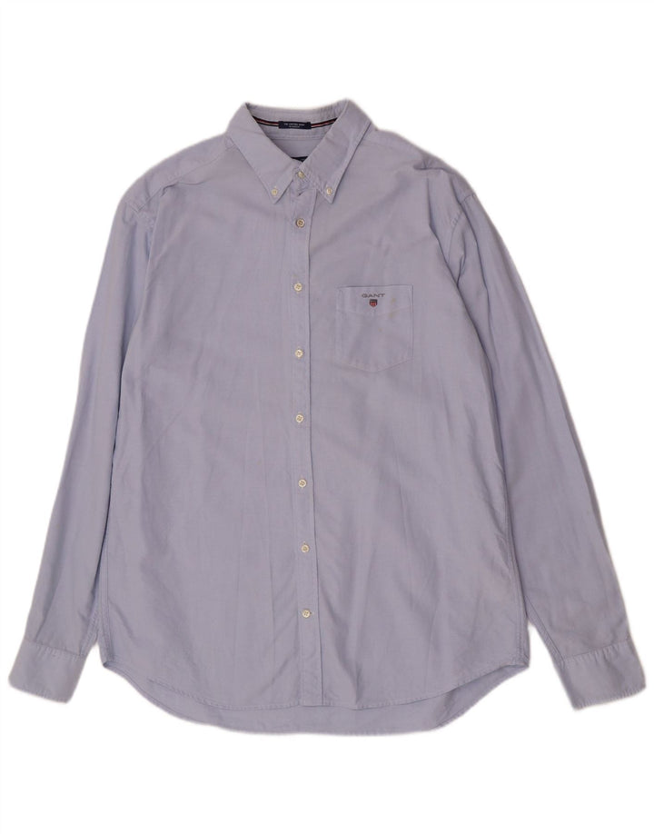 Ανδρικό πουκάμισο Gant Regular Fit Size 17 1/2 XL Μπλε βαμβακερό
