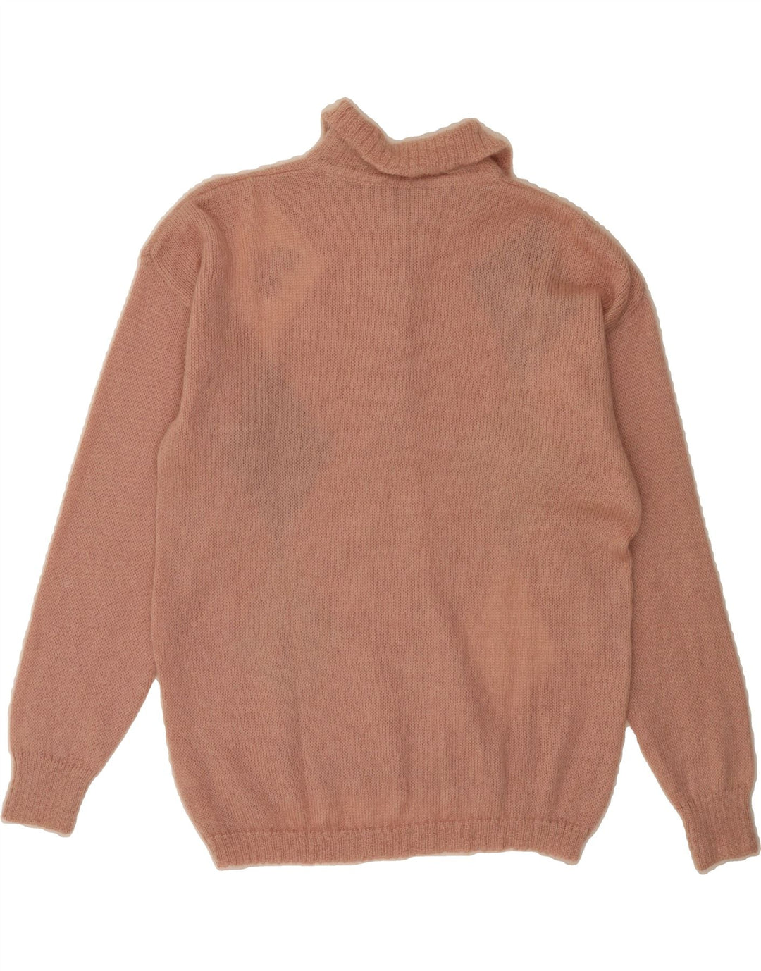 GITAM Womens Polo Neck Jumper Sweater UK 16 Large Pink Argyle/Diamond Vintage Gitam and Second-Hand Gitam from Messina Hembry 