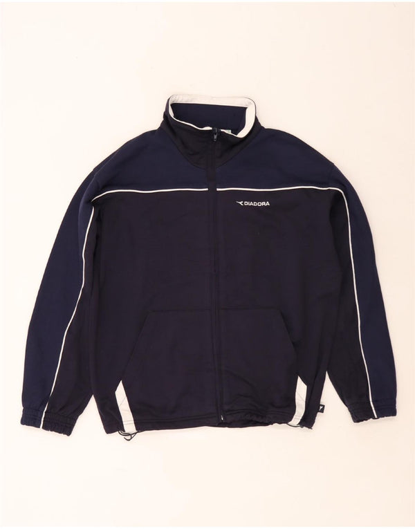 Ανδρική φόρμα Diadora Top Jacket UK 38 Medium Navy Blue Colourblock