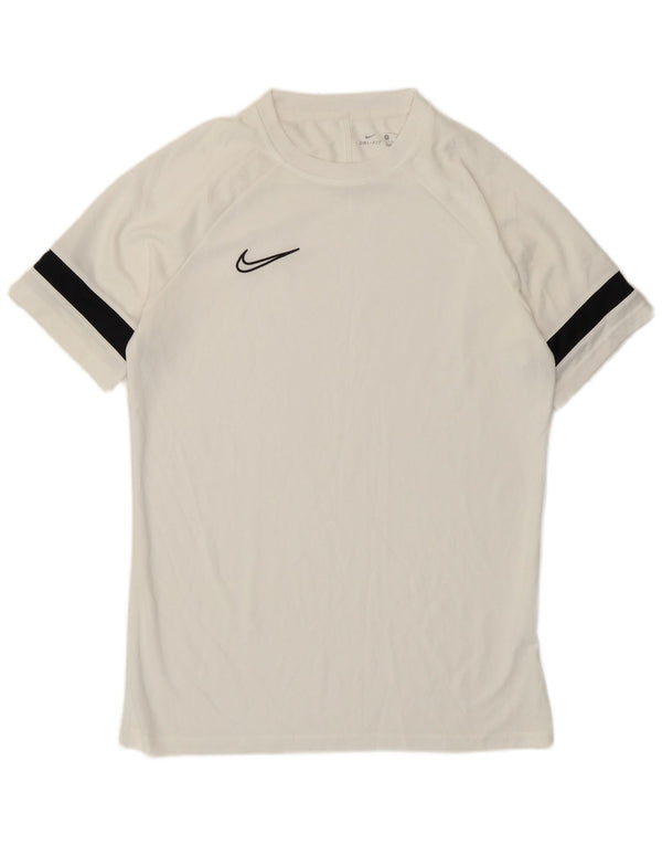 Ανδρικό T-Shirt Nike Dri Fit Τοπ μεσαίου λευκού χρώματος πολυεστέρας