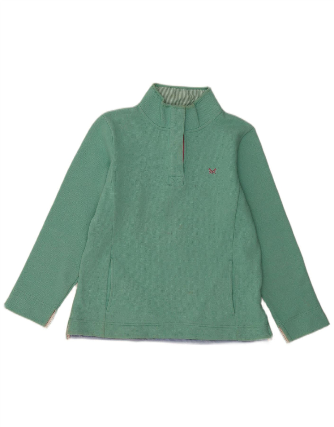 Crew Clothing Γυναικεία φούτερ με κουμπιά Jumper UK 12 Medium Green