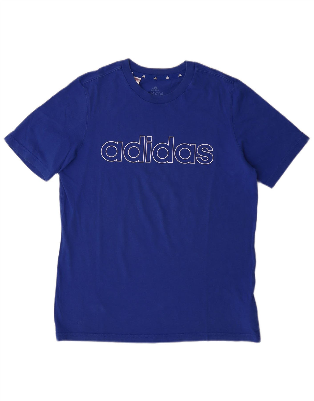Γραφικό T-Shirt ADIDAS για αγόρι τοπ 13-14 ετών Μπλε βαμβακερό