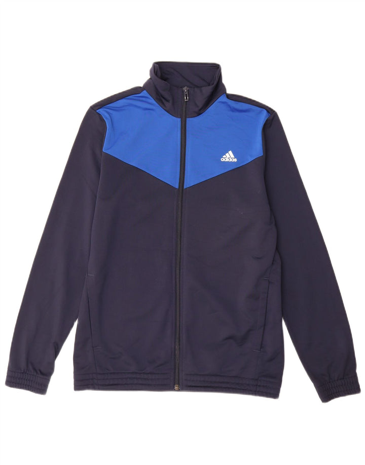 ADIDAS για αγόρια αθλητικά μπουφάν 14-15 ετών Navy Blue Colorblock