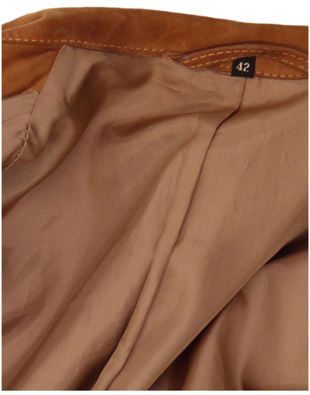 VINTAGE Γυναικείο τζάκετ σουέντ με 3 κουμπιά IT 42 Μεσαίο Καφέ