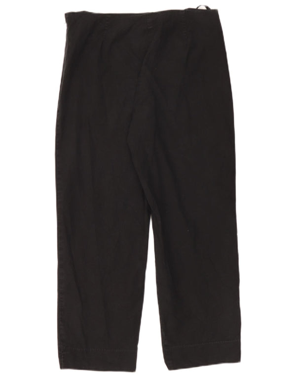 Gap Γυναικείο ίσιο παντελόνι Capri UK 8 Small W28 L24 Μαύρο βαμβακερό