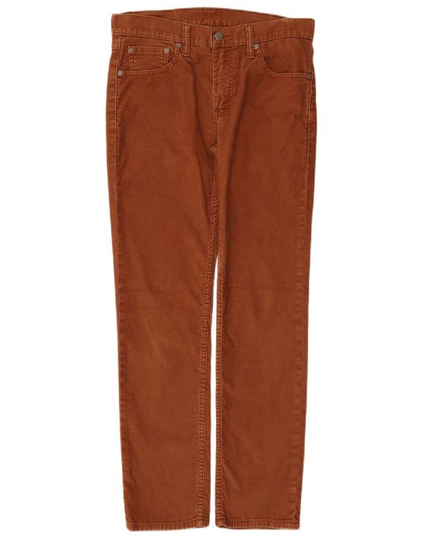 Levi's Mens 511 Slim Corduroy Παντελόνι W30 L30 Καφέ Βαμβακερό