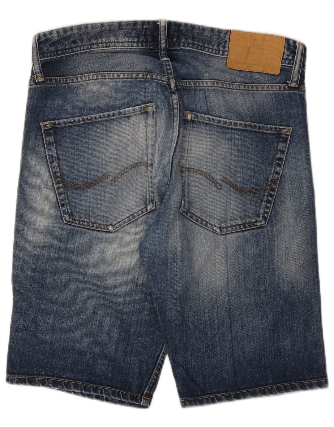 Jack & Jones Ανδρικό τζιν σορτς με κανονική εφαρμογή μικρό W32 μπλε βαμβακερό