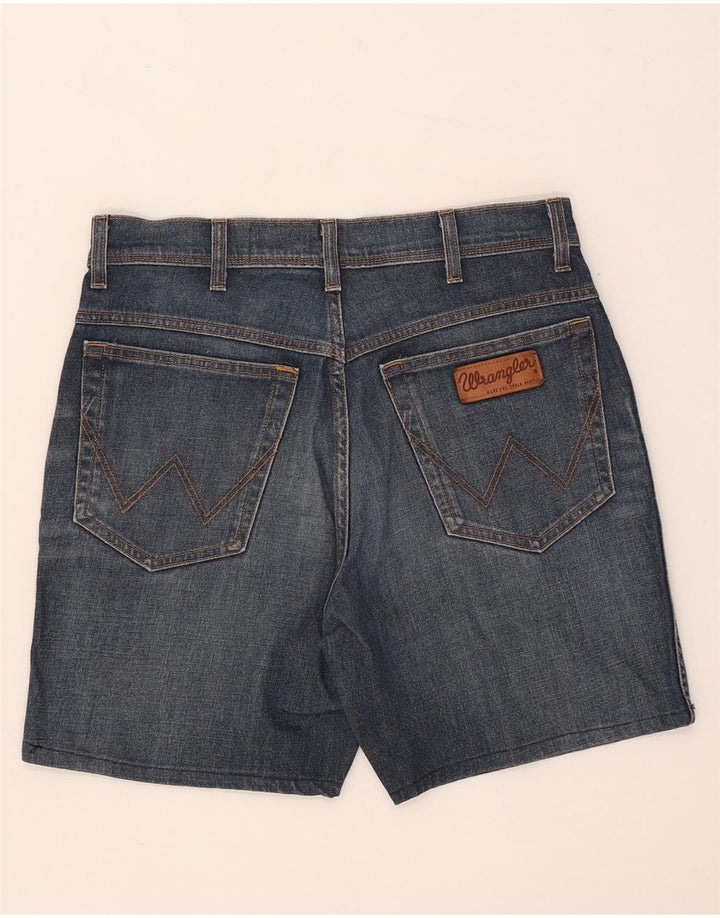 Ανδρικό τζιν σορτς Wrangler Texas Stretch W33 από μεσαίο μπλε βαμβακερό