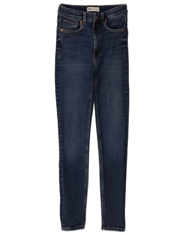 Zara Γυναικείο Skinny Jeans EU 34 2XS W24 L27 Μπλε βαμβακερό