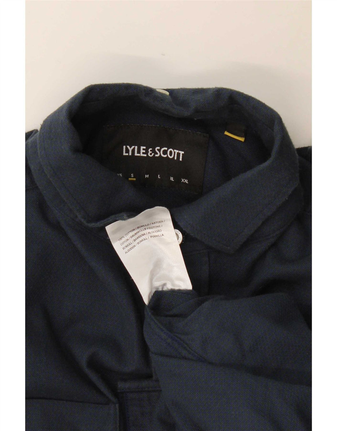 Ανδρικό πουκάμισο Lyle & Scott Μικρό Βαμβακερό Navy Blue