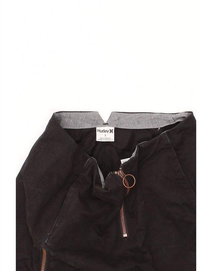 HURLEY Womens Mini Skirt XS W26 Black Cotton Vintage Hurley and Second-Hand Hurley from Messina Hembry 