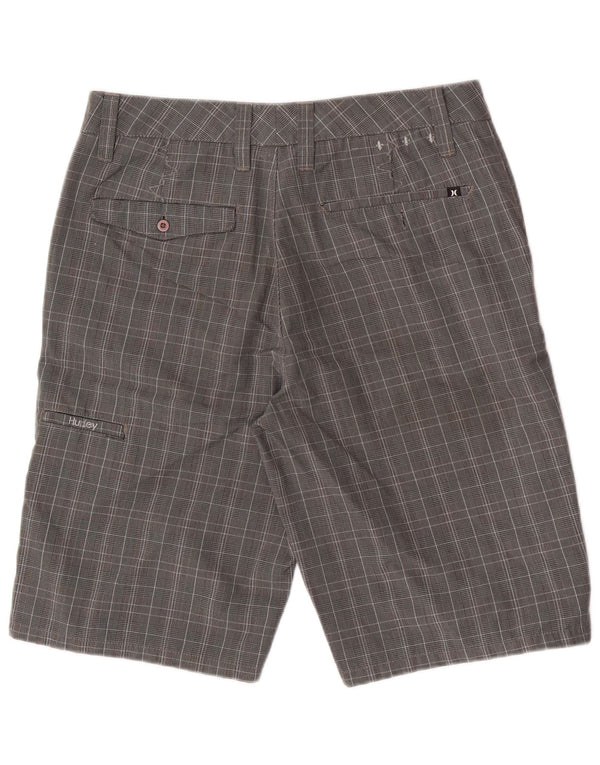 Hurley Ανδρικό σορτς Cargo Medium W30 Grey Check Polyester