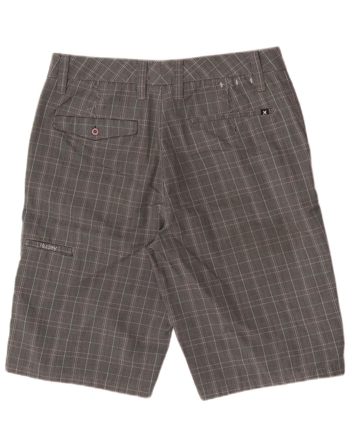 Hurley Ανδρικό σορτς Cargo Medium W30 Grey Check Polyester