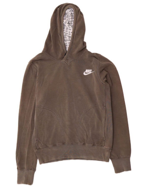Γυναικείο γυναικείο φούτερ με κουκούλα Nike UK 10/12 Μεσαίο βαμβάκι από χακί