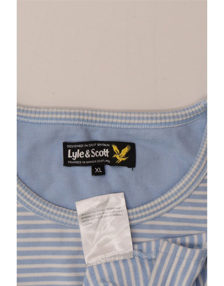 Lyle & Scott ανδρικό μπλουζάκι μακρυμάνικο XL μπλε ρίγα