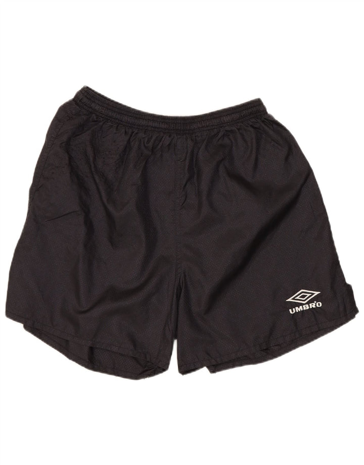 Γυναικείο αθλητικό σορτς UMBRO UK 12 Medium Black Argyle/Diamond Nylon
