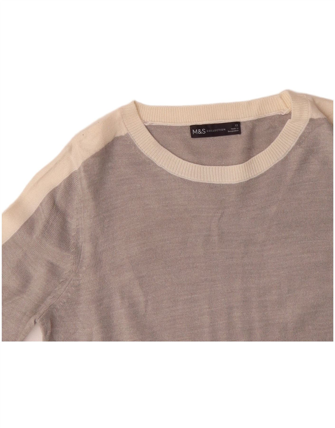 MARKS & SPENCER Γυναικείο πουλόβερ με λαιμόκαυστο UK 12 Medium Grey