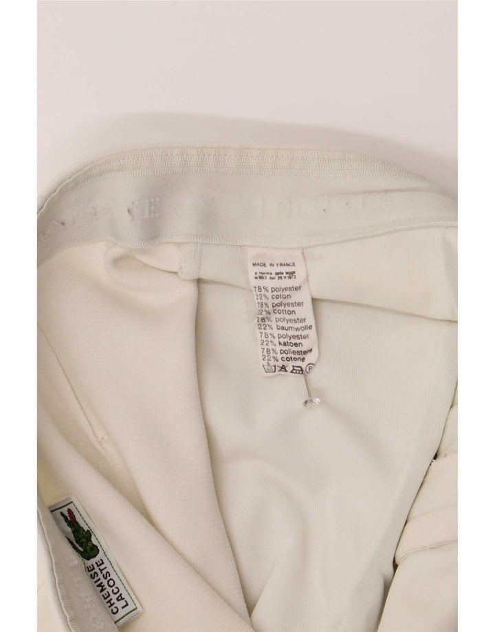 Ανδρικό σορτς Lacoste Μέγεθος 4 Medium W30 Λευκός Πολυεστέρας