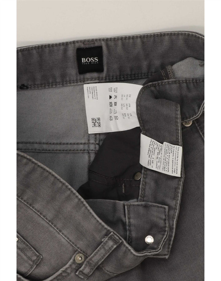 Ανδρικό τζιν Hugo Boss Slim W30 L32 Γκρι βαμβακερό
