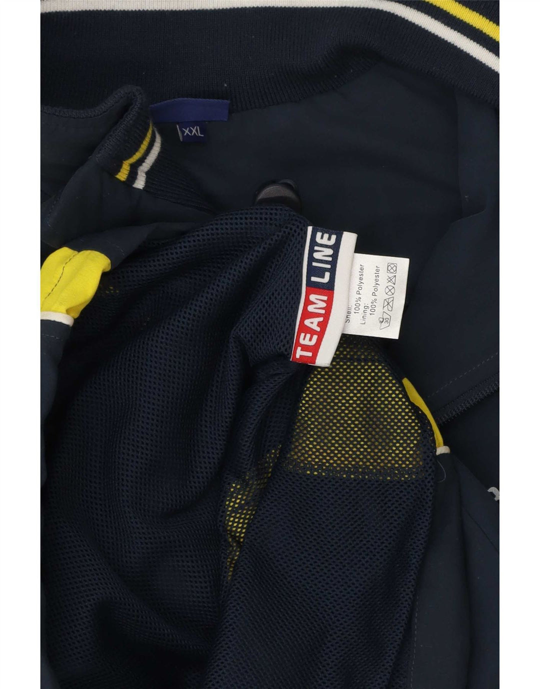 Ανδρική φόρμα γυμναστικής γραφικής Asics Top Jacket 2XL Navy Blue Colorblock Polyester