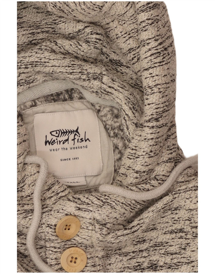 WEIRD FISH Ανδρικά με κουκούλα με κουκούλα με κουκούλα σε μικρό γκρι φλεκ