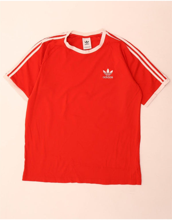 Ανδρικό T-Shirt Adidas Top XL Κόκκινο βαμβακερό