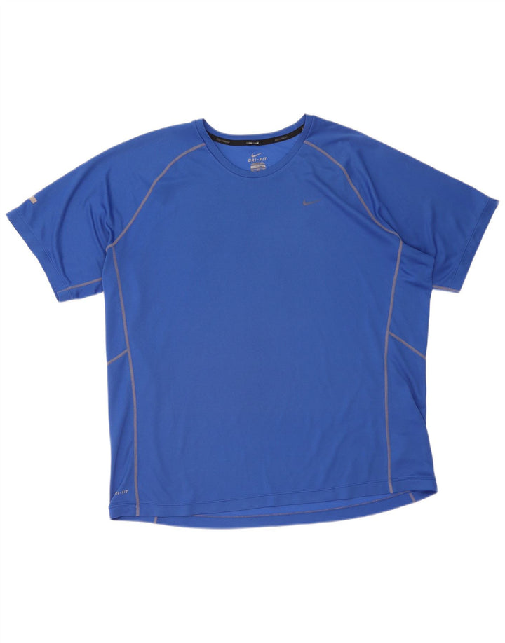 Ανδρικό T-shirt Nike Dri Fit Top 2XL Blue Polyester
