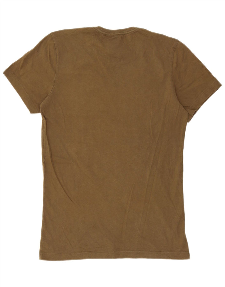 Ανδρικό γραφικό T-Shirt Adidas Top Μικρό Χακί Βαμβακερό