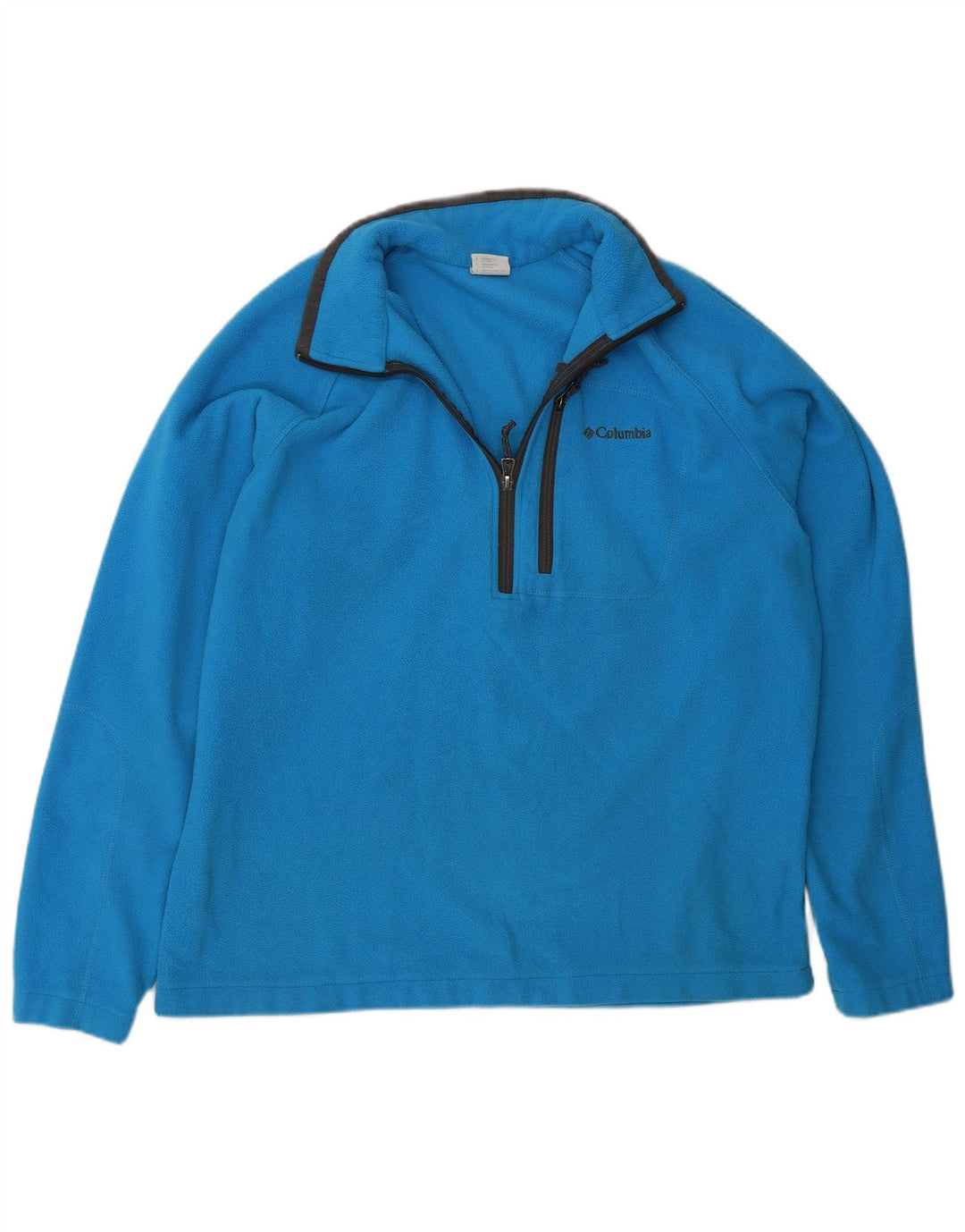 Columbia Ανδρικό φερμουάρ Fleece Jumper Μεγάλο Μπλε Πολυεστέρας