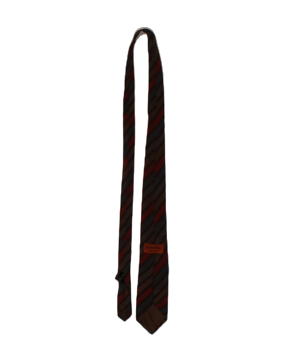 MISSONI Mens Cravatte Tie One Size Multicoloured Striped Silk Classic Vintage Missoni and Second-Hand Missoni from Messina Hembry 