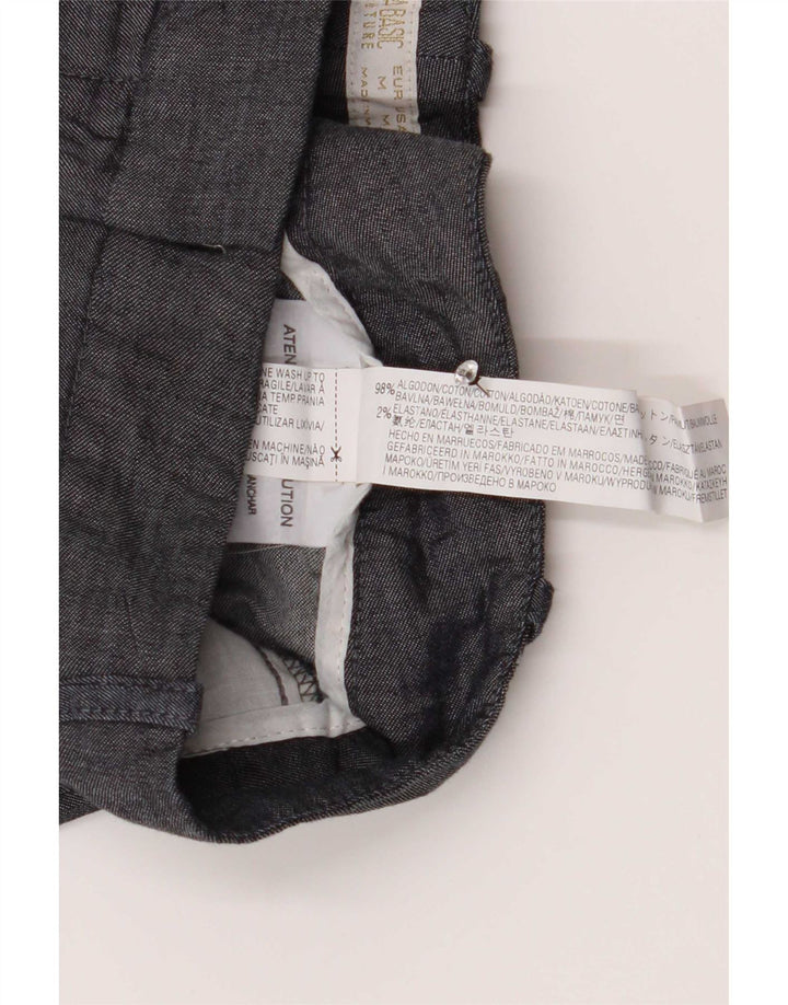 Zara Γυναικείο Σορτς Chino Medium W28 Γκρι βαμβακερό