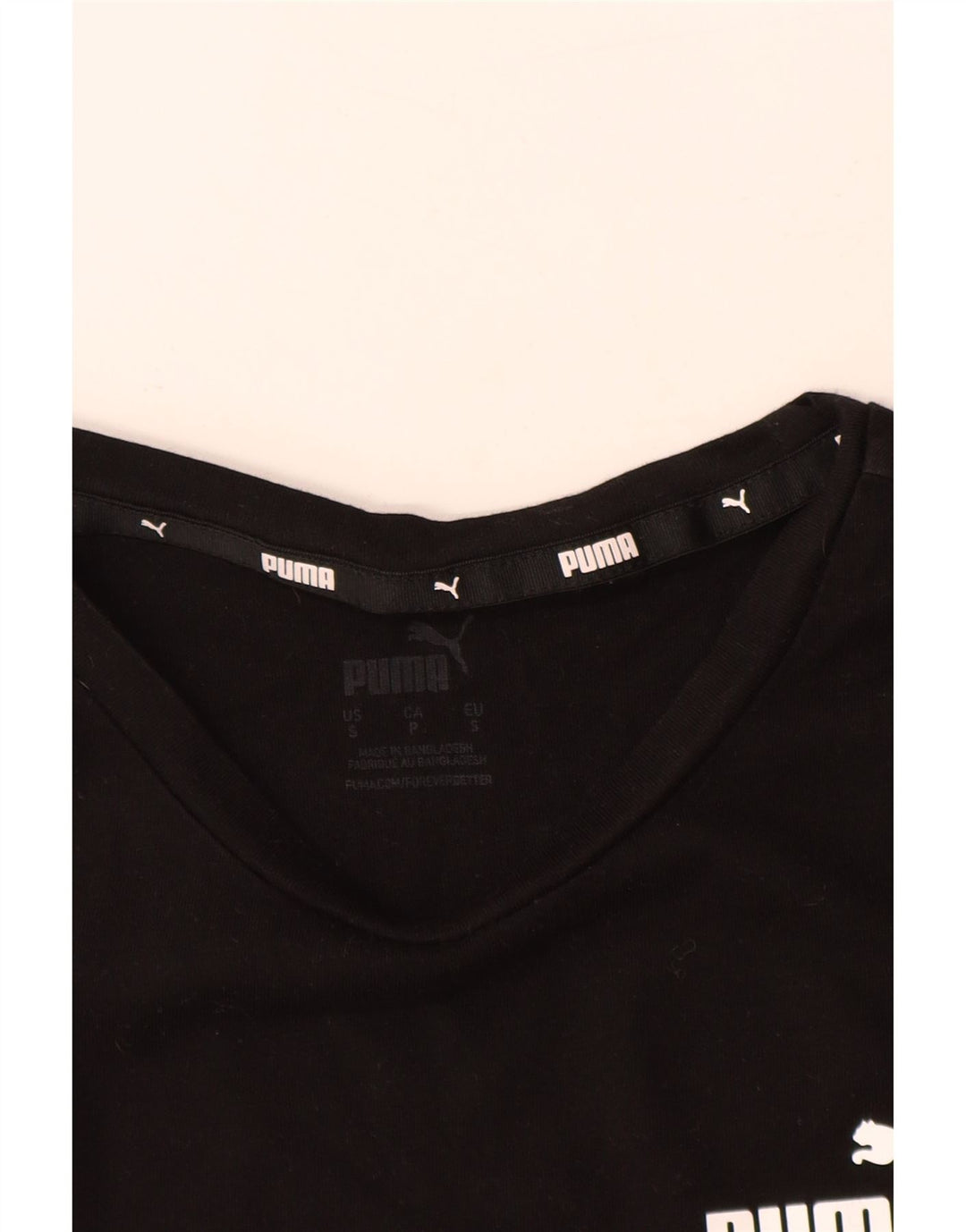 PUMA Γυναικείο T-Shirt Top UK 10 Small Black