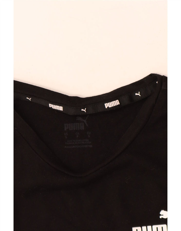 PUMA Γυναικείο T-Shirt Top UK 10 Small Black
