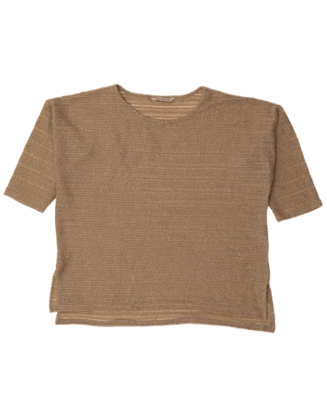 MARKS & SPENCER Womens T-Shirt Top UK 18 XL Beige