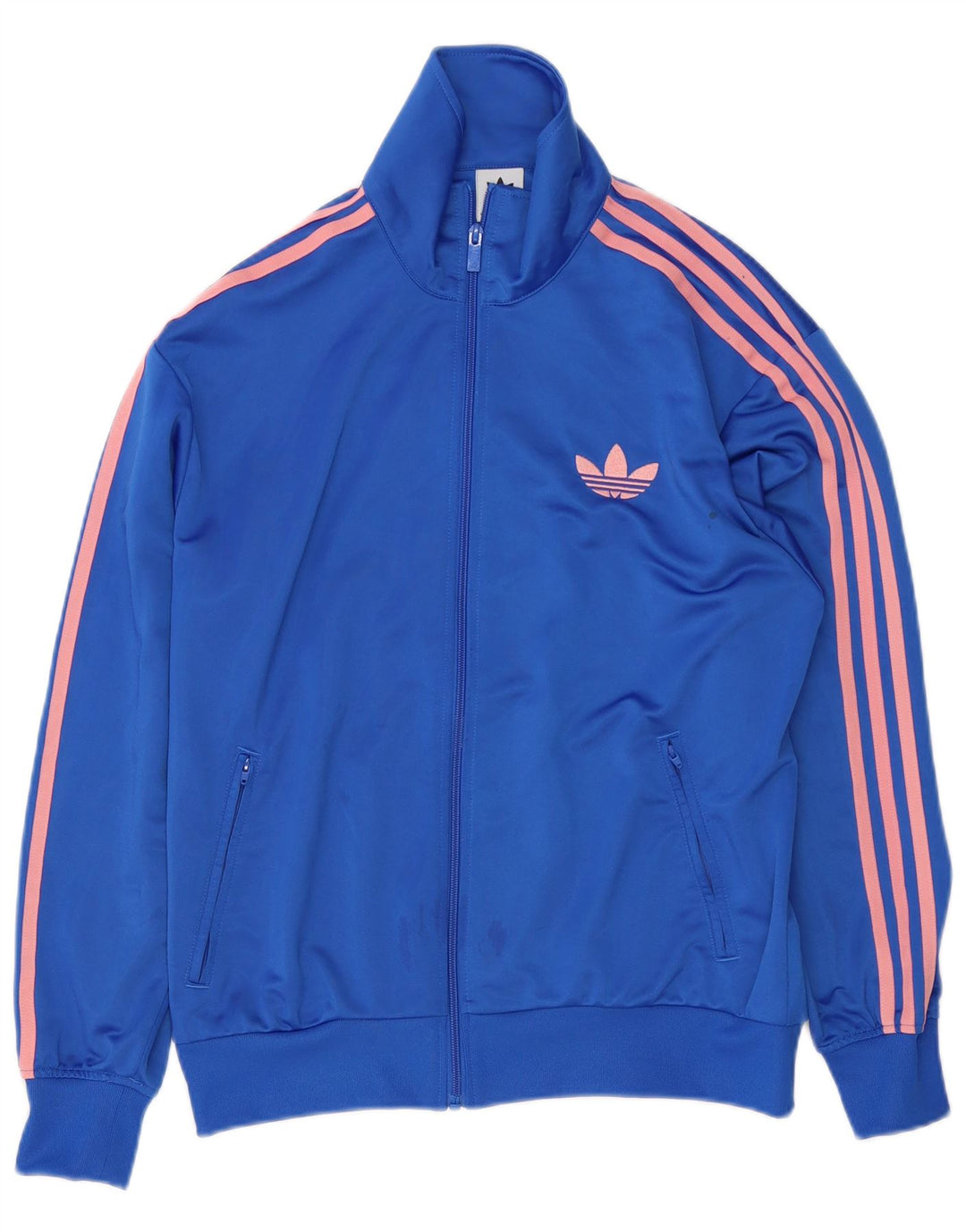 Γυναικεία αθλητική φόρμα Adidas Top Jacket UK 12/14 Medium Blue Polyester
