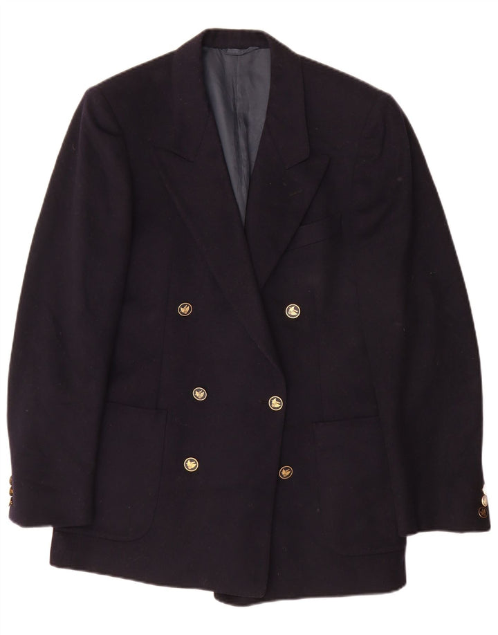 San Remo Ανδρικό μπουφάν Blazer με διπλό στήθος IT 46 Small Navy Blue Wool
