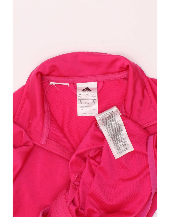 Κορίτσια αθλητική φόρμα Adidas Top Jacket 9-10 Years Pink Polyester