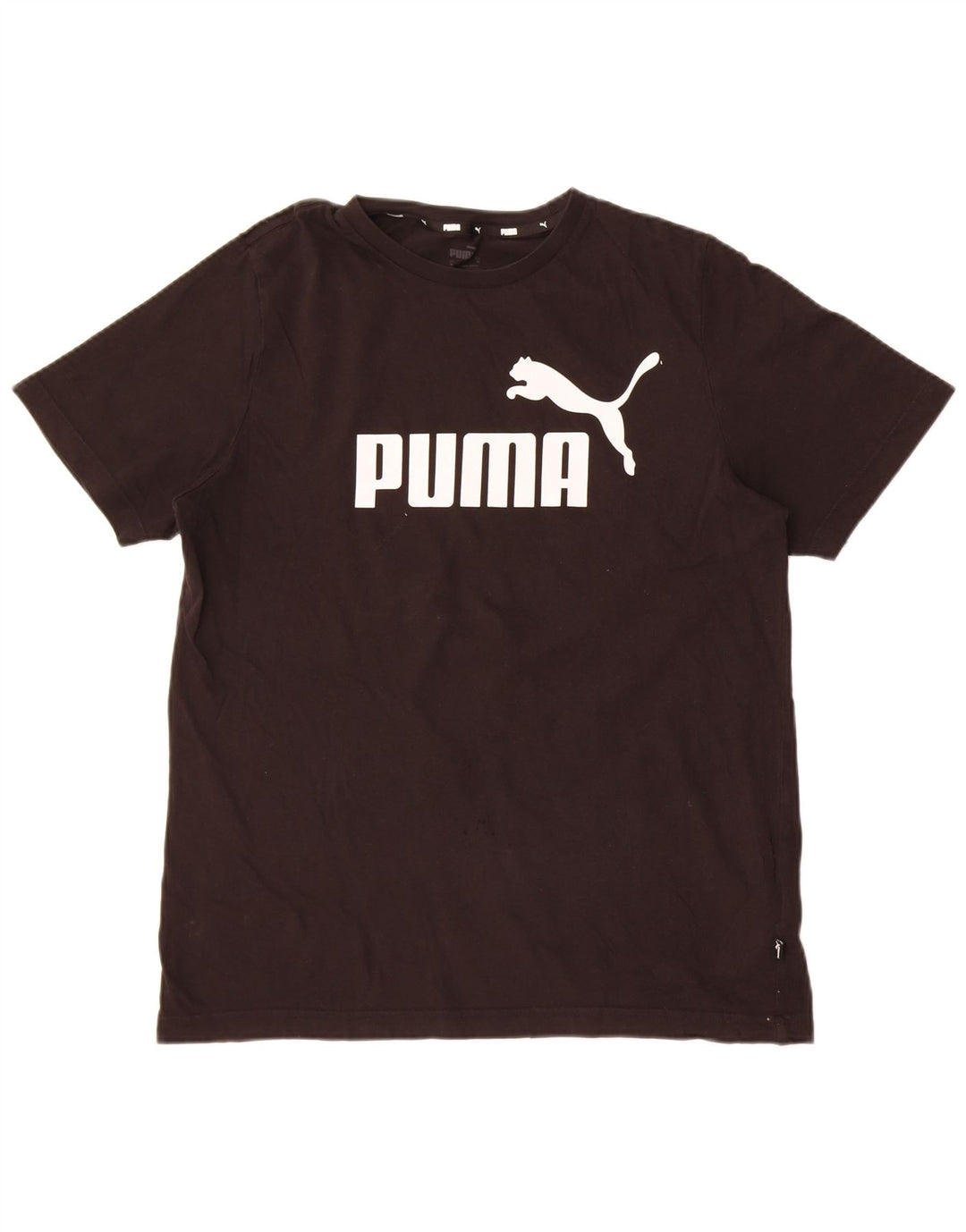 Ανδρικό γραφικό μπλουζάκι Puma, μεσαίο μαύρο βαμβακερό
