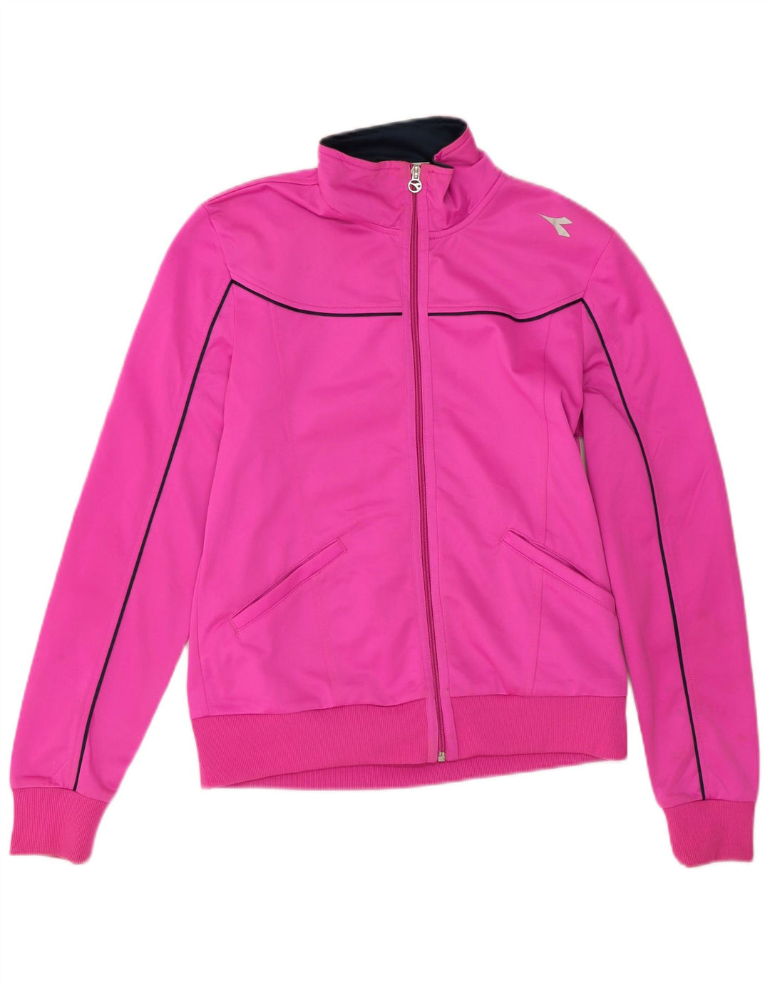 Diadora Γυναικεία αθλητική φόρμα Top Jacket UK 14 Medium Pink Polyester