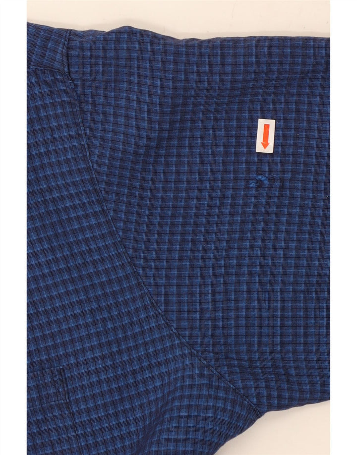 MOSSIMO Ανδρικό κοντομάνικο πουκάμισο XL Blue Gingham Rayon
