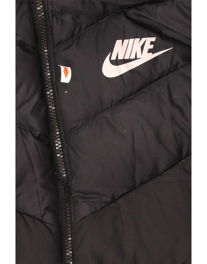 Ανδρικό μπουφάν με κουκούλα Nike UK 38 μεσαίο μαύρο πολυεστέρας