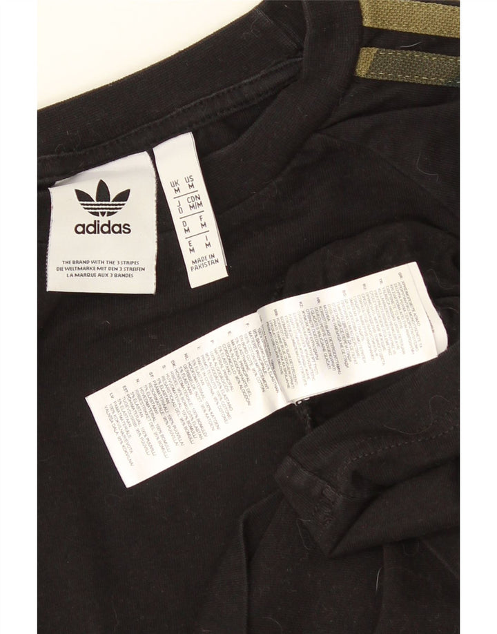 Ανδρικό τοπ ADIDAS Μακρυμάνικο μεσαίο μαύρο βαμβακερό