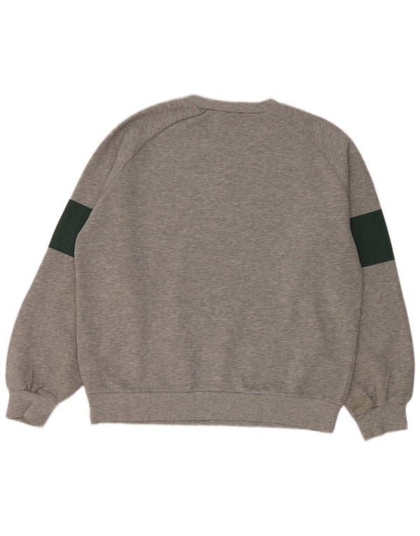 Zara Γυναικεία Φούτερ με γραφικά Jumper UK 14 Medium Grey Polyester