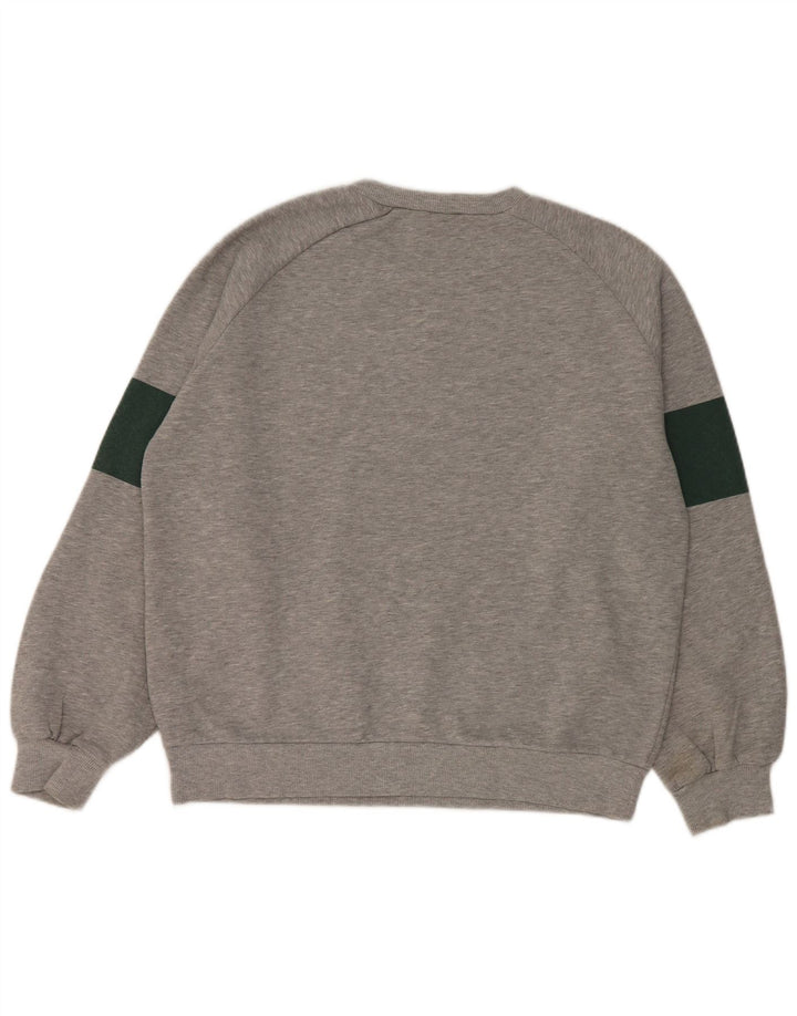 Zara Γυναικεία Φούτερ με γραφικά Jumper UK 14 Medium Grey Polyester