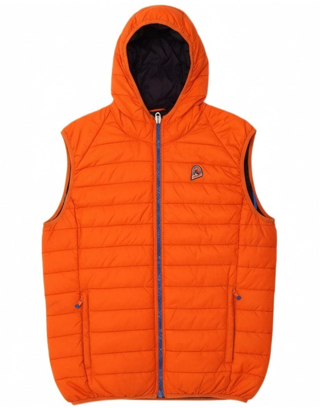 INVICTA Mens Hooded Padded Jacket UK 42 XL Orange Polyamide