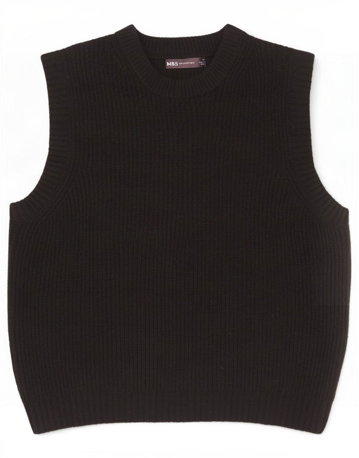 Marks & Spencer Ανδρικό γιλέκο Tank Top Medium Black Polyester