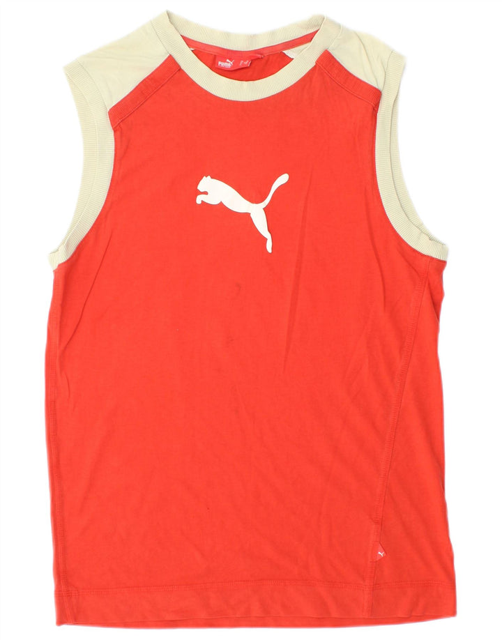 Γυναικείο γραφικό μπλουζάκι Puma Top μεσαίο κόκκινο χρώμα