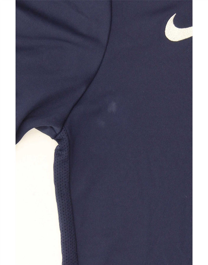 Ανδρικό μπλουζάκι Nike Dri Fit Small Small Navy Blue Polyester