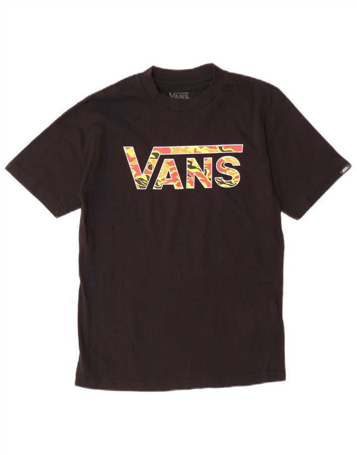 Vans Boys Graphic T-Shirt Top 8-9 ετών Μικρό μαύρο βαμβακερό