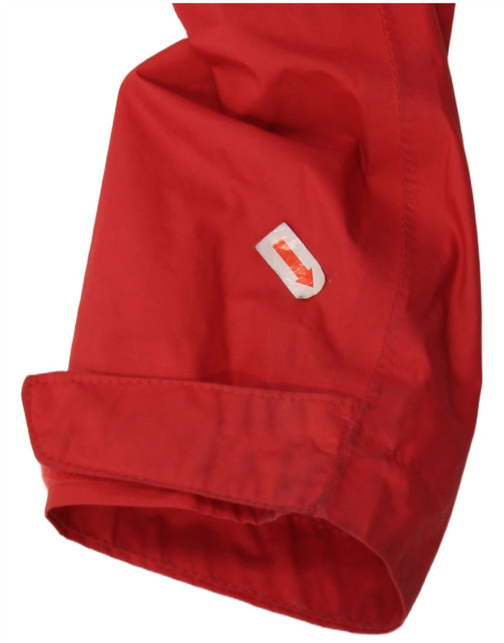 COLUMBIA Γυναικείο μπουφάν βροχής με κουκούλα UK 12 Medium Red Nylon